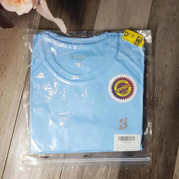 NWT Roadbox Sun Protection Shirts for Men UPF 50+ Long Sleeve Rash Guard Blue - Picture 9 of 12